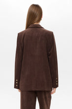 Load image into Gallery viewer, Numph Thea bubble cord blazer Black Coffee
