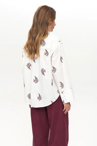 Numph Bailey embroidered shirt Wine tasting
