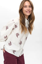 Load image into Gallery viewer, Numph Bailey embroidered shirt Wine tasting
