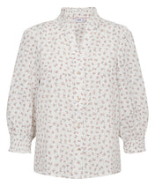 Load image into Gallery viewer, Numph Fenja ditsy fitted blouse Cayenne
