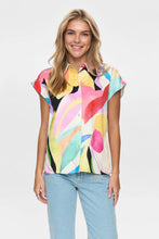 Load image into Gallery viewer, Numph Adeline abstract print shirt Peony - CW CW 
