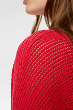 Load image into Gallery viewer, Numph Erikka mesh knit top Cayenne - CW CW 

