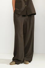 Load image into Gallery viewer, Numph Sonya pinstripe pants Black Coffee
