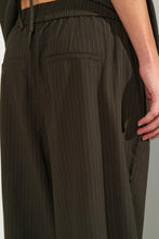 Load image into Gallery viewer, Numph Sonya pinstripe pants Black Coffee
