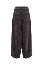 Load image into Gallery viewer, Numph Celise corduroy barrel leg trousers Asphalt
