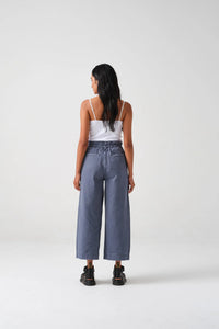 seventy + mochi Louis pant in Washed Denim