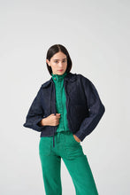 Load image into Gallery viewer, seventy + mochi Heidi quilted jacket Indigo Rinse
