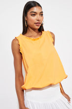 Load image into Gallery viewer, Haven Oahu frill detail top Mango
