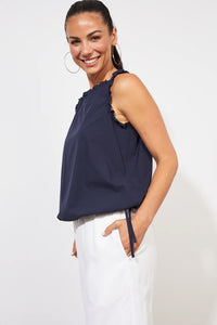 Haven Oahu frill detail top Marine