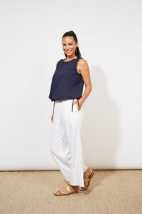 Haven Oahu frill detail top Marine