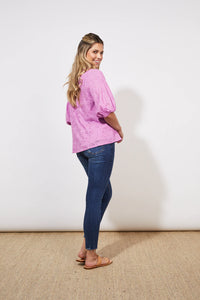 Haven Naxos broderie blouse Pink