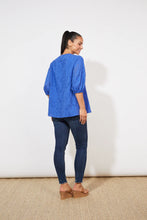 Load image into Gallery viewer, Haven Naxos broderie blouse Cobalt
