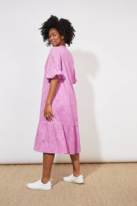 Haven Naxos broderie dress Pink