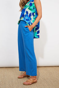 Haven Tanna shirred waist trouser Cobalt