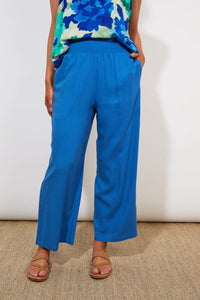 Haven Tanna shirred waist trouser Cobalt