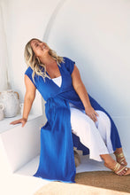 Load image into Gallery viewer, Haven Tulum multi function wrap/kimono dress Cobalt
