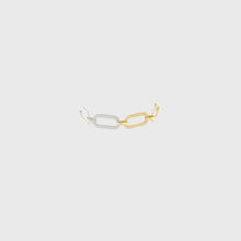 Load image into Gallery viewer, Dansk Audrey Oval Link Bracelet 2-Tone Silver &amp; Gold Plated
