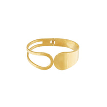 Load image into Gallery viewer, Dansk Courage Waterproof Simple Statement Bangle 18K Gold Plating
