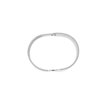Load image into Gallery viewer, Dansk Courage Waterproof Simple Statement Bangle Silver Plating

