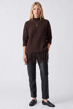 Load image into Gallery viewer, Artlove Flissae fringed hem knit Chocolate

