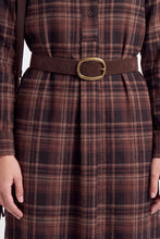 Load image into Gallery viewer, Artlove Coraura check shirt dress Browns
