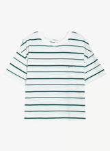 Load image into Gallery viewer, Grace &amp; Mila Welson irregular stripe T Ivory Emerald - CW CW 
