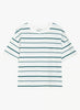Grace & Mila Welson irregular stripe T Ivory Emerald - CW CW 