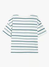 Load image into Gallery viewer, Grace &amp; Mila Welson irregular stripe T Ivory Emerald - CW CW 
