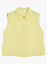 Load image into Gallery viewer, Grace &amp; Mila Windell seersucker mini check s/l shirt Yellow - CW CW 
