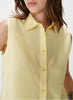 Grace & Mila Windell seersucker mini check s/l shirt Yellow - CW CW 