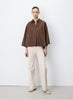 Grace & Mila Ambre cotton shirt Chocolate
