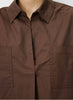 Grace & Mila Ambre cotton shirt Chocolate