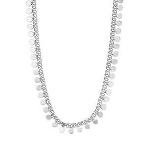 Dansk Theia Multi Dot Necklace Silver Plated