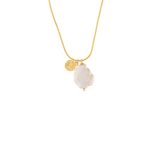 Load image into Gallery viewer, Dansk Audrey adjustable pearl necklace Gold Plated
