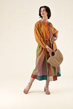 Load image into Gallery viewer, Orfeo Rosario colour woven stripe dress Shiny - CW CW 

