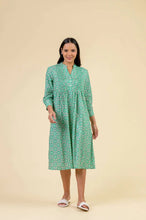 Load image into Gallery viewer, Handprint Dream Apparel Phantomn cotton dress Mosaic Green - CW CW 
