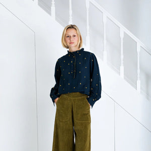 Bonté Anais star embroidery shirt Midnight