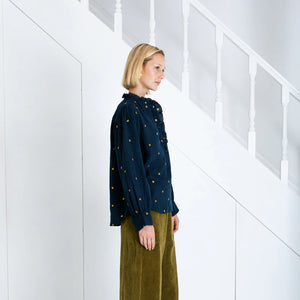 Bonté Anais star embroidery shirt Midnight