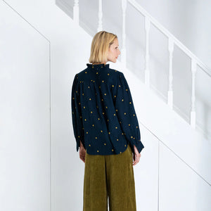 Bonté Anais star embroidery shirt Midnight