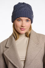 Load image into Gallery viewer, Rino &amp; Pelle Aaf chunky rib detachable pom pom beanie Night Grey
