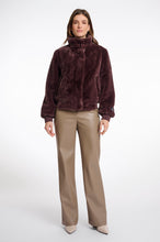 Load image into Gallery viewer, Rino &amp; Pelle Ambra faux fur bomber Chocolate
