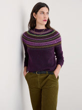 Load image into Gallery viewer, Seasalt Annik fairisle jumper Modernist Grape Oak Mix
