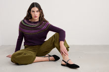 Load image into Gallery viewer, Seasalt Annik fairisle jumper Modernist Grape Oak Mix
