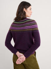 Load image into Gallery viewer, Seasalt Annik fairisle jumper Modernist Grape Oak Mix
