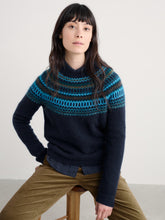 Load image into Gallery viewer, Seasalt Annik fairisle jumper Modernist Cyan Multi
