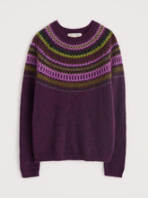 Load image into Gallery viewer, Seasalt Annik fairisle jumper Modernist Grape Oak Mix
