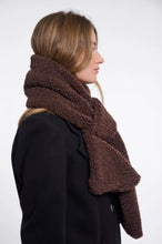 Load image into Gallery viewer, Rino &amp; Pelle Asho teddy scarf Coffee Roast

