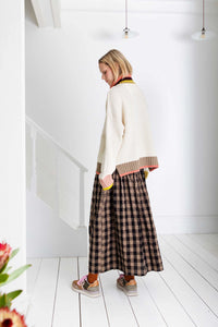 Bonté Bailey feature stripe oversized knit Winter White