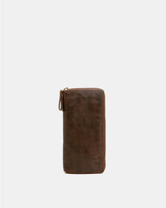 Biba B10 card, note & coin wallet Chocolate