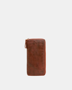 Biba B10 card, note & coin wallet Tan